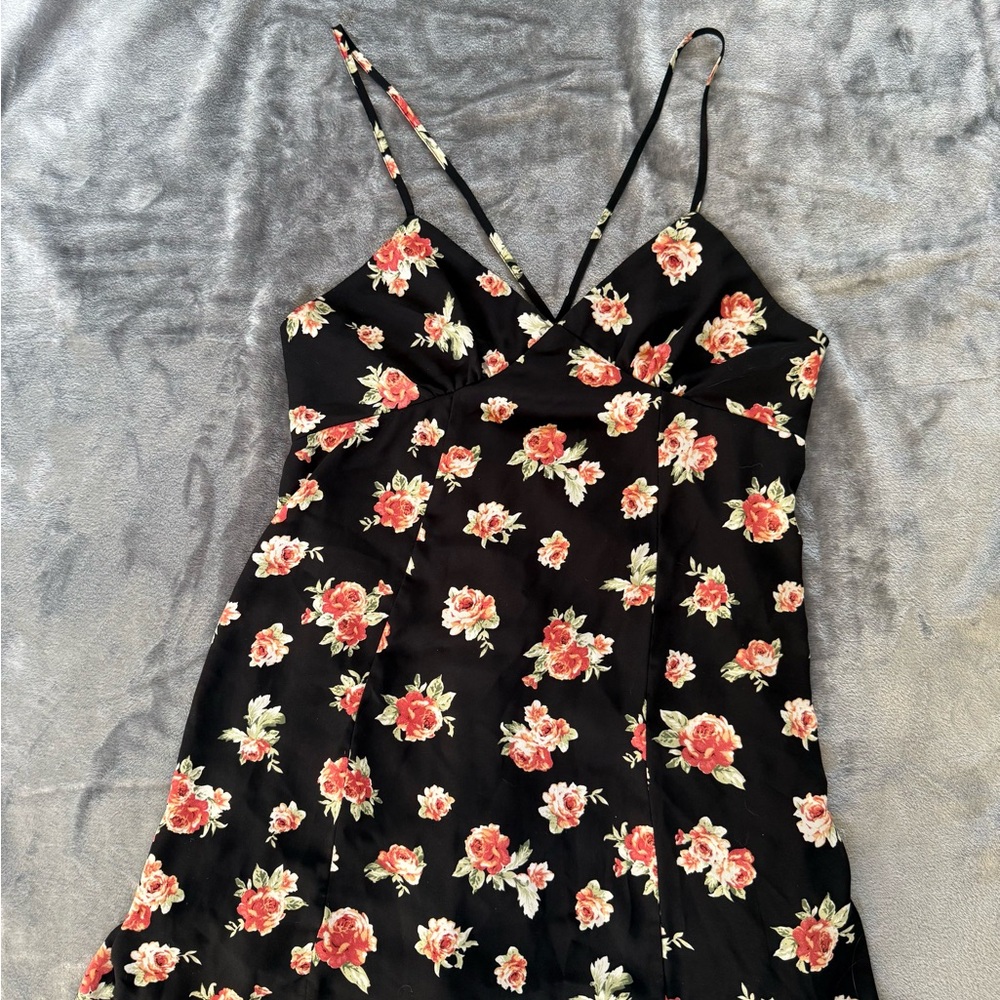 Floral Spaghetti Strap Dress